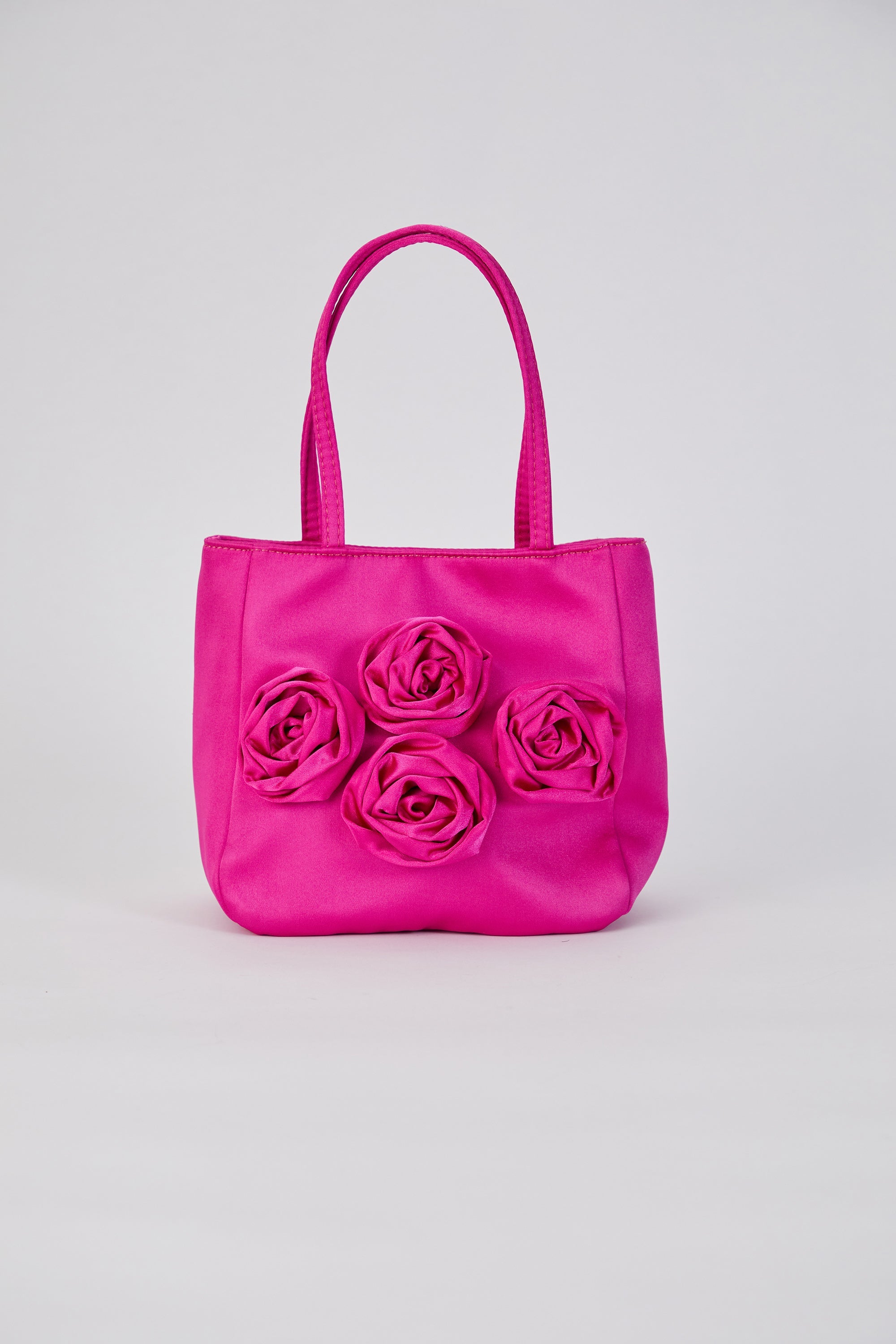 Floral Handbag Fuchsia Pink